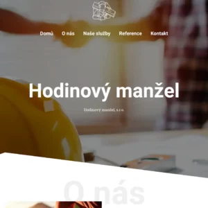 Internetová prezentace V2 Úvodní stránka